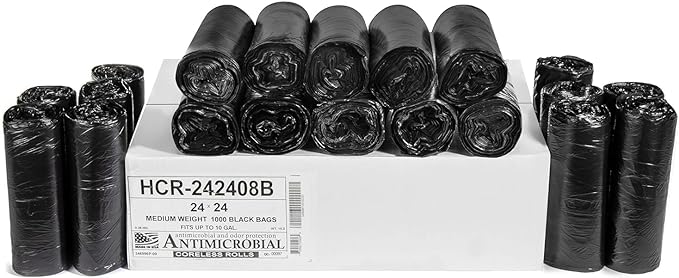 Aluf Plastics High Density Trash Bags, 10 Gallon, 8 Micron, by AlufPlastics