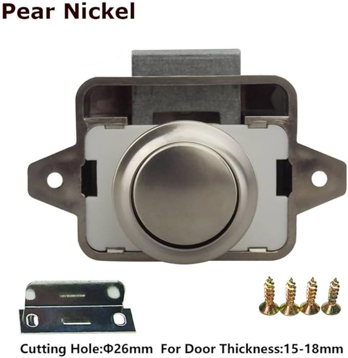 Encell Set of 5 Push Button Latch Cupboard - Image 3