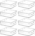 Clear Plastic Storage Bins, Home Bathroom Laundry Room Freezer Refrigerator by ShelfShaper