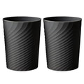 2 Pcak Small Bathroom Trash Can 1.8 Gallon Waste Basket Garbage Can by HOLTPHILI