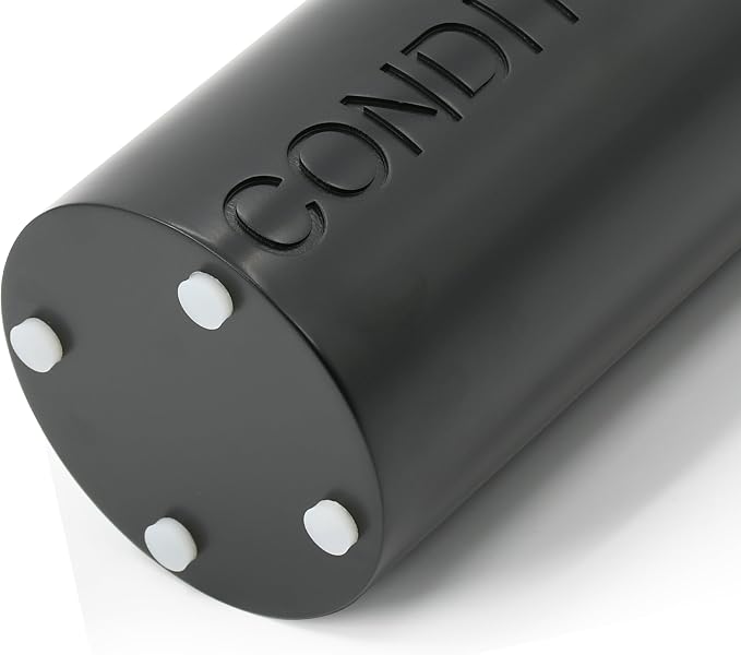 Matte Black Conditioner Dispenser Luxurious Refillable Pump Bottle - Image 3