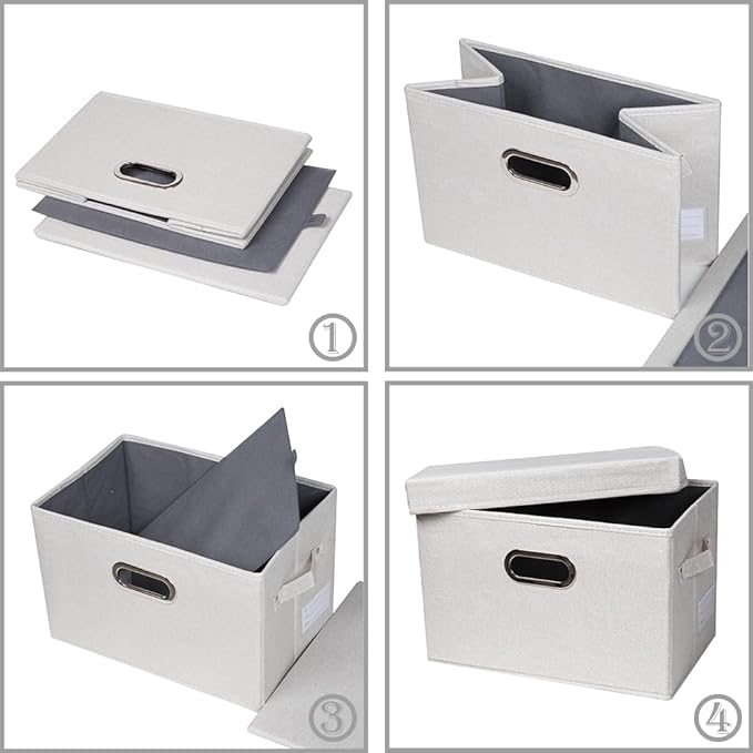 PRANDOM Large Collapsible Storage Bins - Image 4