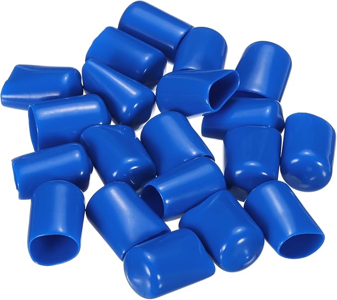 uxcell 20pcs Rubber End Caps 14mm ID Vinyl PVC Round Tube Bolt Cap Cover Screw - Image 4
