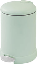 Glad Small Trash Can, 1.2 Gallon | Round Stainless Steel Garbage Bin by GladTrashFoodStorage