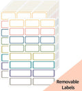STARLIBOO Removable Labels, Removable Colored Labels Stickers, Self-Adhesive by STARLIBOO