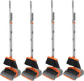 NACENA Broom and Dustpan Set, 52-in Long Adjustable Handle Broom Dustpan Combo by NACENA