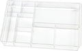 8-Section Clear Drawer Organizer, Large Acrylic Drawer Divider Tray by ZEXALOR
