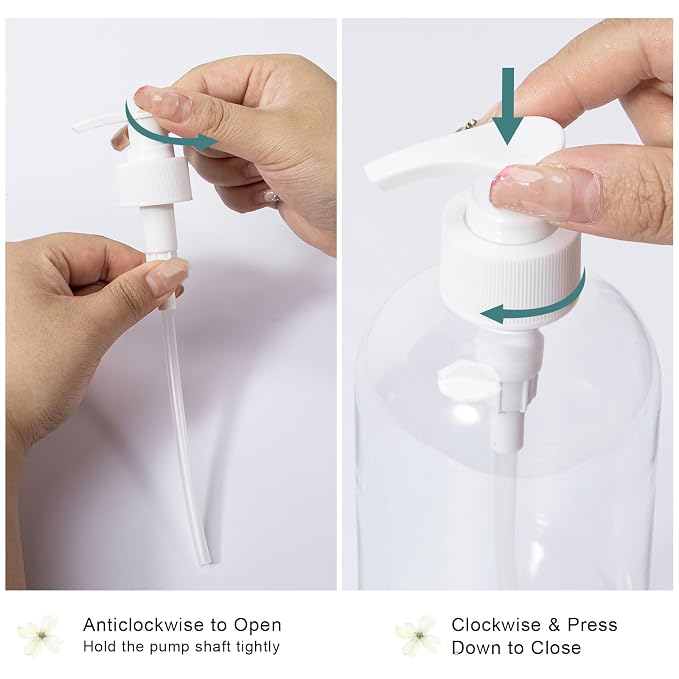 Pump Bottle Shampoo Pump Dispenser, Yebeauty Shampoo Bottles - Image 4