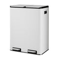 WLIVE Dual Trash Can, 2 x 8 Gallon, Step Trash Can by WLIVE
