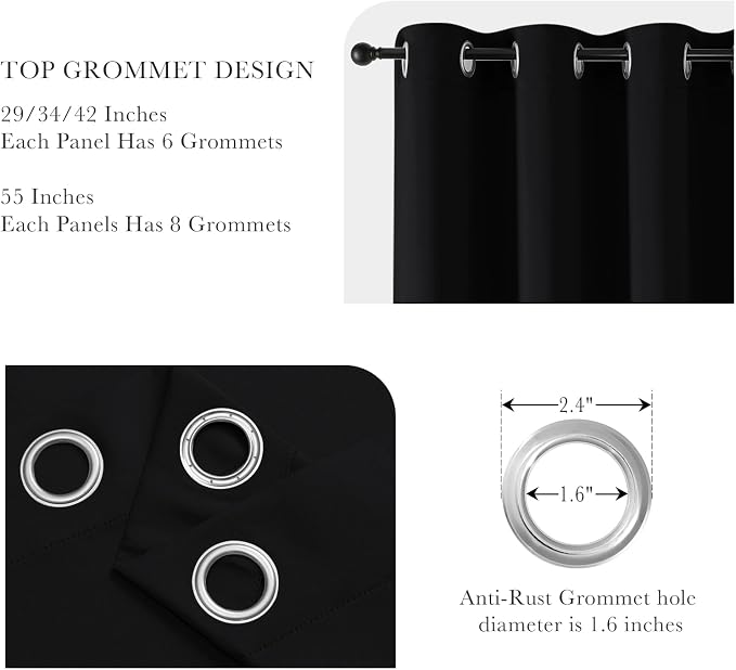 PONY DANCE Bedroom Blackout Curtains - Image 4