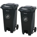 32 Gallon Step-On Large Outdoor Trash Can by PlasticPrince