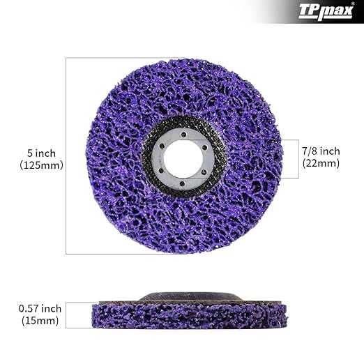 5" x7/8'' Stripping Discs Rust Remover Wheel Remove Paint and Oxidation Poly - Image 2