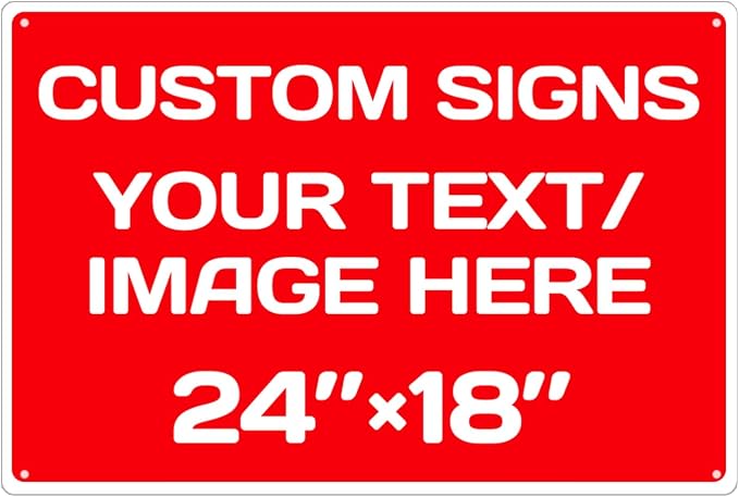Personalized Aluminum Weatherproof Metal Signs by Repaly