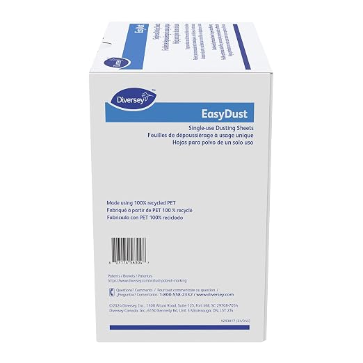 Diversey 9292466 EasyDust Single-use Dusting Sheets, Disposable Multisurface - Image 6