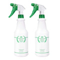 Plastic Spray Bottle 2 Pack, 32 Oz, All-Purpose Heavy Duty Spraying Bottles by Uineko