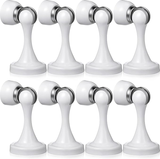 8 Pcs Magnetic Door Stoppers Stainless Steel Door Stops Magnetic Catch Holder by Shimeyao