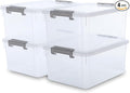 Citylife 17 QT Plastic Storage Bins by CitylifeHomeOrganization
