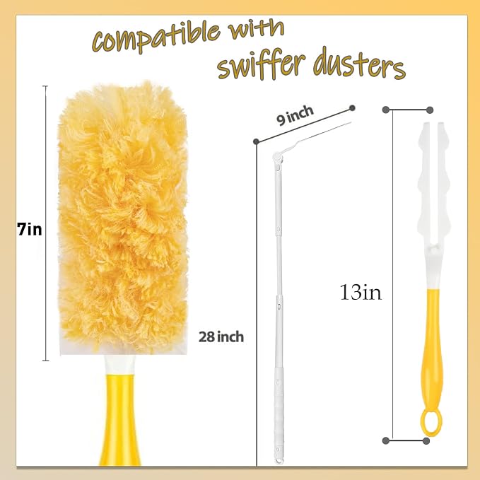 Duster Refills Compatible with Swiffer Duster, 360 Heavy Duty Multi Surface - Image 5