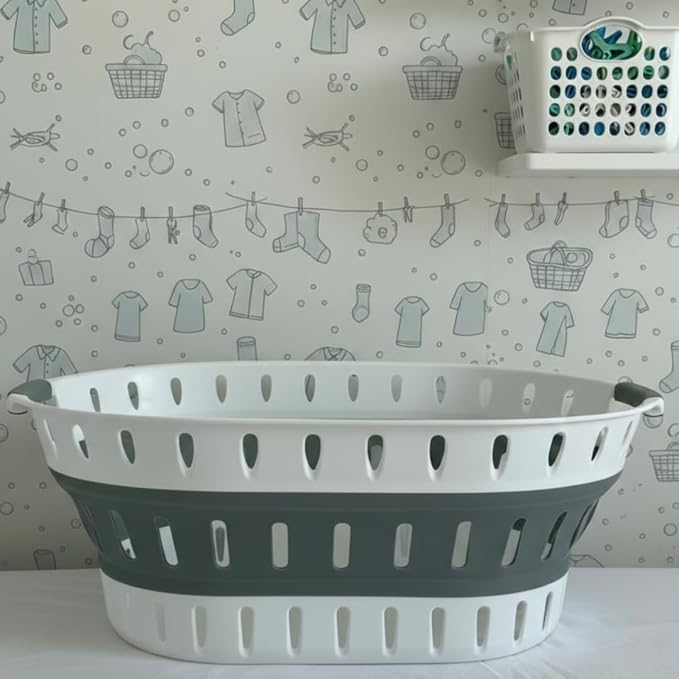 Premium Collapsible Laundry Baskets – Foldable Laundry Basket & Hamper Bin 45L - Image 6