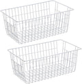 SANNO Freezer Baskets Wire Storage Baskets Closet Baskets Bin Farmhouse by SANNO