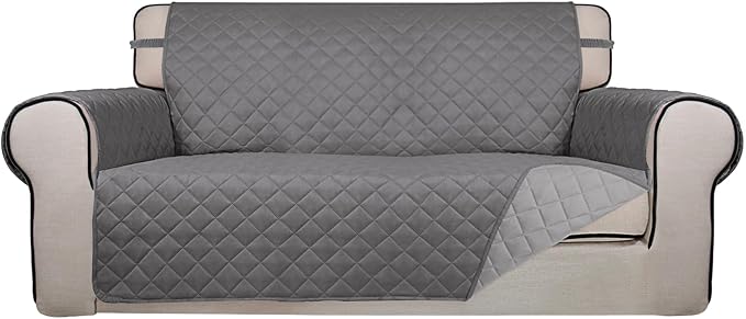 PureFit Reversible Quilted Sofa Cover, Water Resistant Slipcover Furniture by PureFit