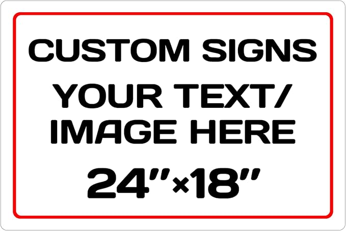 Personalized signs, Aluminum Weatherproof Metal Sign, Optional reflective by Repaly