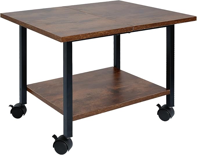 Printer Stand with Storage Under Desk Shelf, Desktop Printer Stand Organizer by SwaaVee-BeautyandYouOwnIt