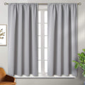 BGment Light Grey Blackout Curtains 45 Inches Length by BGment