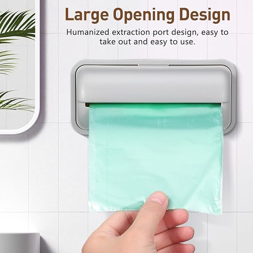 Cabilock 3Pcs Wall-Mounted Trash Bag Storage Box Adhesive Garbage Bag Containers - Image 2