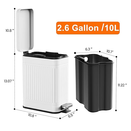 TrashAid Bathroom Trash Can - Image 5