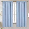 BGment Baby Blue Room Darkening Curtains 63 Inches Long by BGment