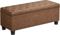 SONGMICS Storage Ottoman, Storage Bench, Tufted Entryway Bedroom Bench by SONGMICSbySONGMICSHOME