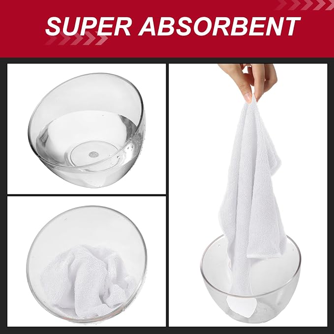 200 Pcs Microfiber Cleaning Cloth 16x16 Inch Microfiber Towels - Image 3