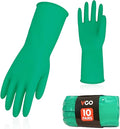 Vgo... 10-Pairs Reusable Household Gloves, Rubber Dishwashing gloves, Extra by Vgo