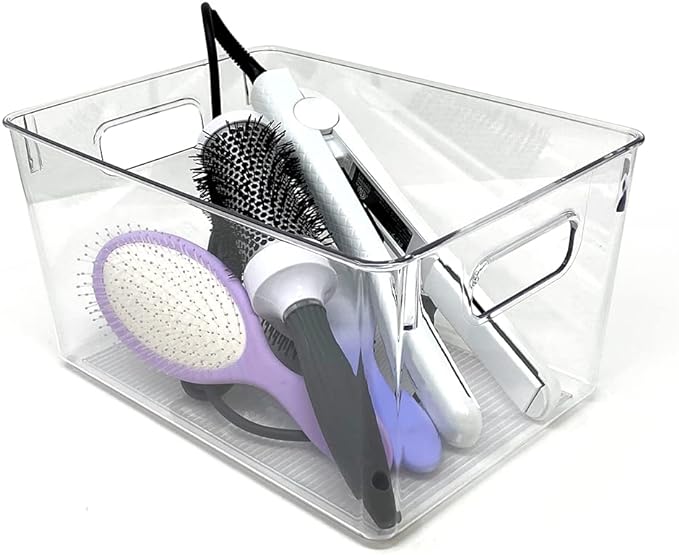 Isaac Jacobs 3-Pack Large Clear Storage Bins - Image 3