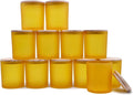 14 OZ Thick Candle Jars for Making Candles 12 Pcs, 3 Wick Empty Jars by Showin