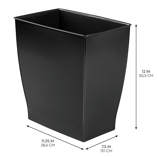 iDesign Small Bathroom Trash Can, Made in USA - Image 3
