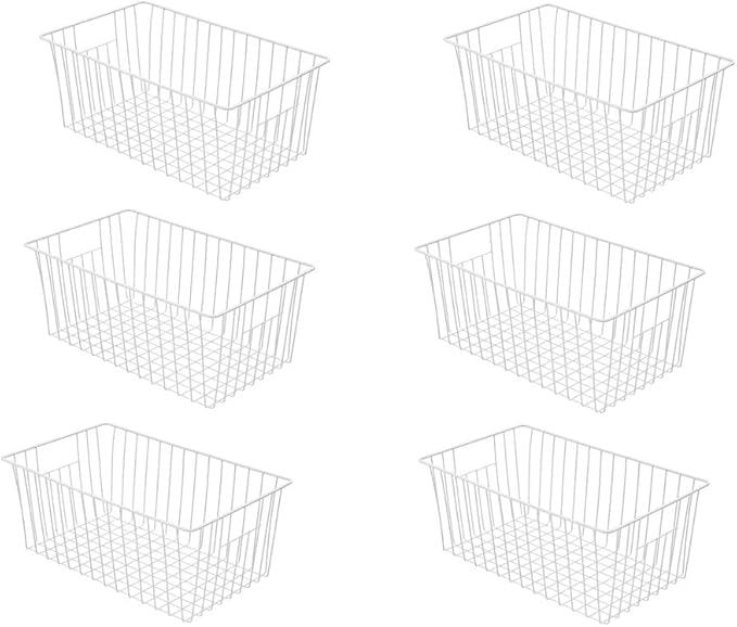 16inch Freezer Wire Storage Organizer Baskets, Household Refrigerator Bins by Y.Z.Bros