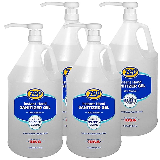 Zep Instant Hand Sanitizer Gel 70% Alcohol by Zep