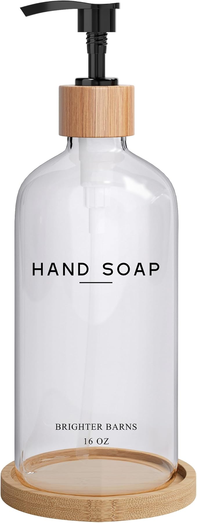 Glass Hand Soap Dispenser Bathroom Set by Brighter Barns by BrighterBarns