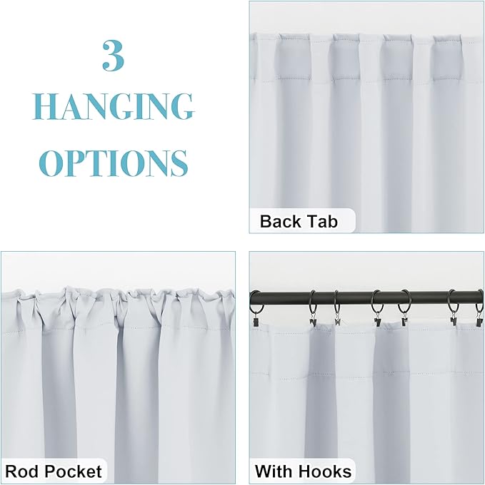 RYB HOME White Curtains for Bedroom - Image 5
