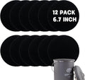 12 Pack - 6.7 Inch Round Compost Bin Charcoal Filters, Extra Thick Activated by Holismo