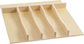 WelFurGeer Solid Birch Wood Silverware Drawer Organizer, Wooden Cutlery Drawer by WelFurGeer
