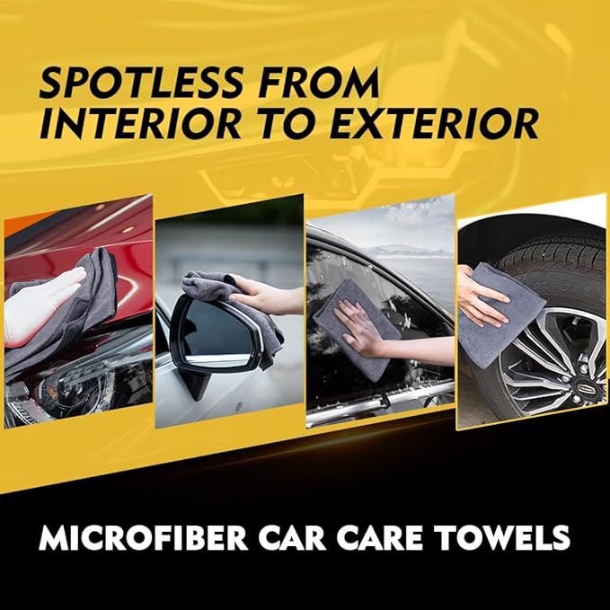 HOMEXCEL Microfiber Cleaning Cloth 20 Pack 11.5 x 11.5 inch Microfiber Towels - Image 5
