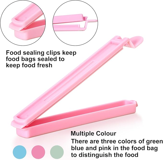 80 PCS Sealing Clip Bag Plastic Chip Large Size Food Clips Bag Clips - Image 4