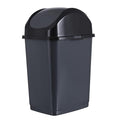 Superio Kitchen Trash Can with Swing Top Lid 9 Gallon Slim Waste Bin 37 Qt by Superio