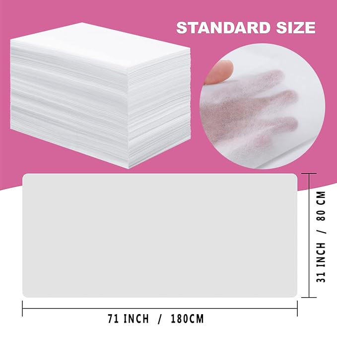 100 Pcs Disposable Bed Sheets 31" x 71" Massage Table Sheets Non Woven Fabric - Image 4