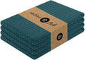 Native Fab Waffle Weave Kitchen Towels, 4 Pack, 16x26 inches, 100% Cotton by NativeFab
