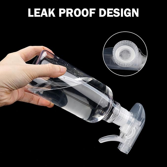 Plastic Spray Bottles Empty Spray Bottle 16.9oz/500ml 2 Pack Heavy Duty - Image 4