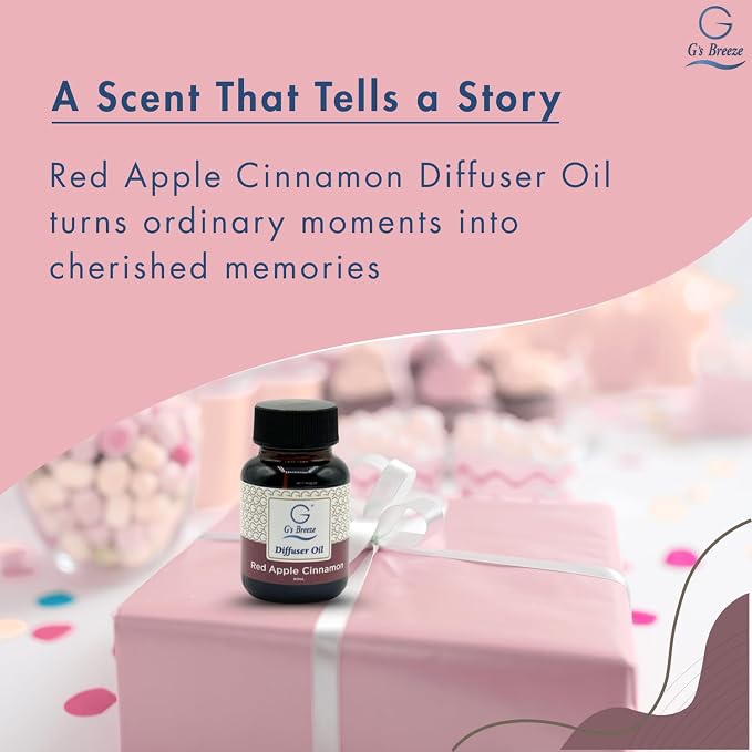 G's Breeze Red Apple Cinnamon Diffuser Oil Refill - Image 7